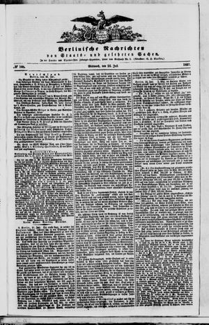 Berlinische Nachrichten von Staats- und gelehrten Sachen vom 22.07.1857