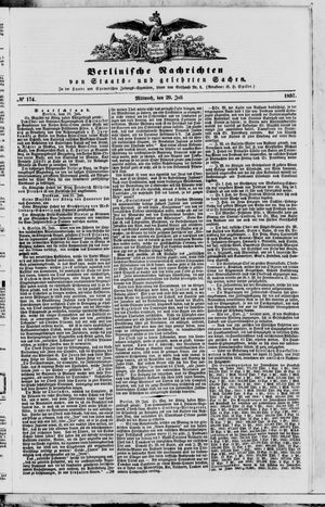 Berlinische Nachrichten von Staats- und gelehrten Sachen vom 29.07.1857