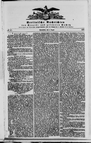 Berlinische Nachrichten von Staats- und gelehrten Sachen vom 01.08.1857