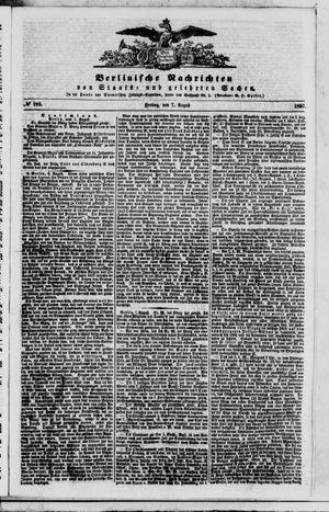 Berlinische Nachrichten von Staats- und gelehrten Sachen vom 07.08.1857