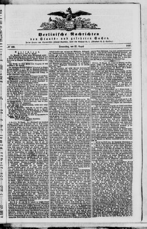 Berlinische Nachrichten von Staats- und gelehrten Sachen vom 27.08.1857