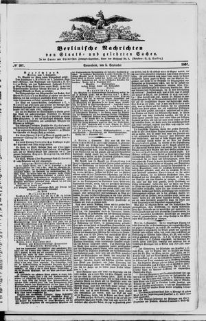 Berlinische Nachrichten von Staats- und gelehrten Sachen on Sep 5, 1857