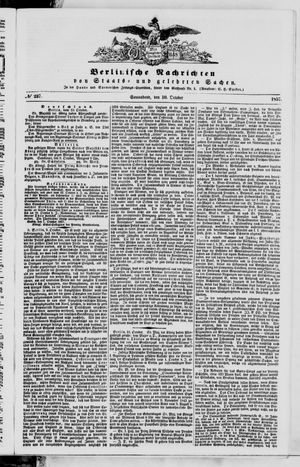 Berlinische Nachrichten von Staats- und gelehrten Sachen on Oct 10, 1857