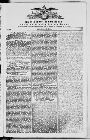 Berlinische Nachrichten von Staats- und gelehrten Sachen vom 21.10.1857