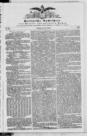 Berlinische Nachrichten von Staats- und gelehrten Sachen vom 27.10.1857