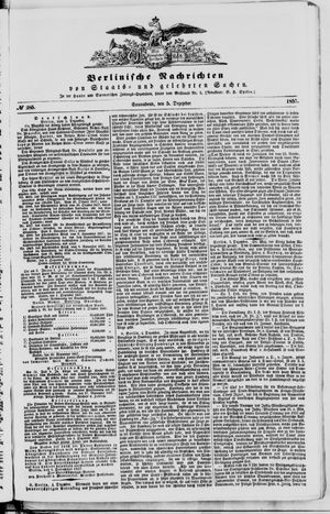 Berlinische Nachrichten von Staats- und gelehrten Sachen vom 05.12.1857