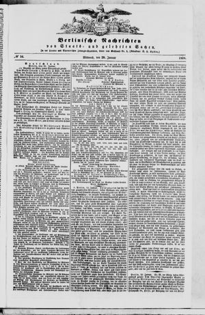 Berlinische Nachrichten von Staats- und gelehrten Sachen vom 20.01.1858