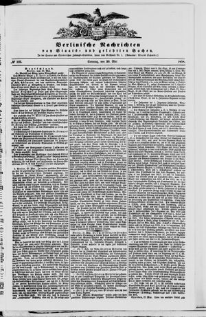 Berlinische Nachrichten von Staats- und gelehrten Sachen vom 30.05.1858
