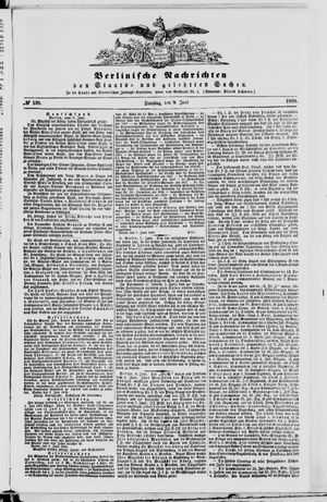 Berlinische Nachrichten von Staats- und gelehrten Sachen vom 08.06.1858
