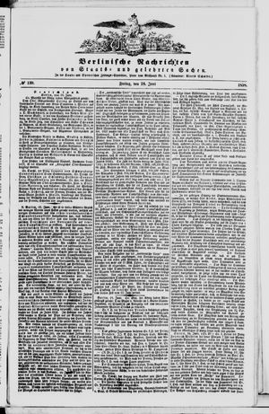 Berlinische Nachrichten von Staats- und gelehrten Sachen on Jun 18, 1858
