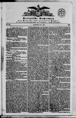 Berlinische Nachrichten von Staats- und gelehrten Sachen vom 01.07.1858