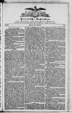 Berlinische Nachrichten von Staats- und gelehrten Sachen vom 05.09.1858