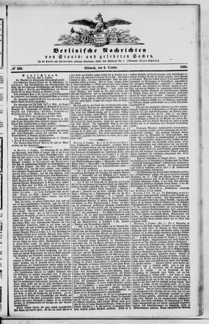 Berlinische Nachrichten von Staats- und gelehrten Sachen vom 06.10.1858