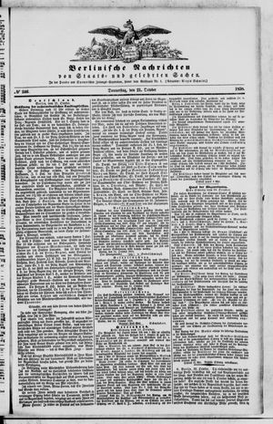 Berlinische Nachrichten von Staats- und gelehrten Sachen on Oct 21, 1858