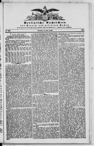 Berlinische Nachrichten von Staats- und gelehrten Sachen on Oct 24, 1858