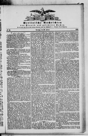 Berlinische Nachrichten von Staats- und gelehrten Sachen vom 30.01.1859