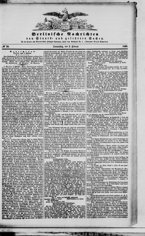 Berlinische Nachrichten von Staats- und gelehrten Sachen vom 03.02.1859