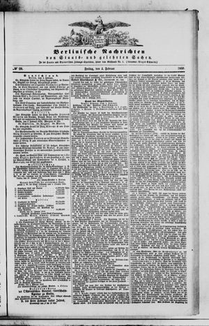 Berlinische Nachrichten von Staats- und gelehrten Sachen on Feb 4, 1859