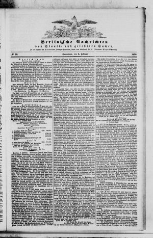 Berlinische Nachrichten von Staats- und gelehrten Sachen on Feb 5, 1859