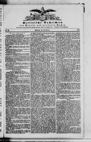 Berlinische Nachrichten von Staats- und gelehrten Sachen on Feb 16, 1859