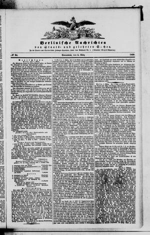 Berlinische Nachrichten von Staats- und gelehrten Sachen vom 05.03.1859