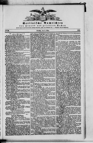 Berlinische Nachrichten von Staats- und gelehrten Sachen vom 08.03.1859