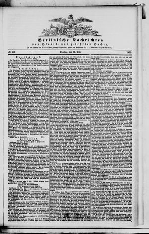 Berlinische Nachrichten von Staats- und gelehrten Sachen vom 15.03.1859