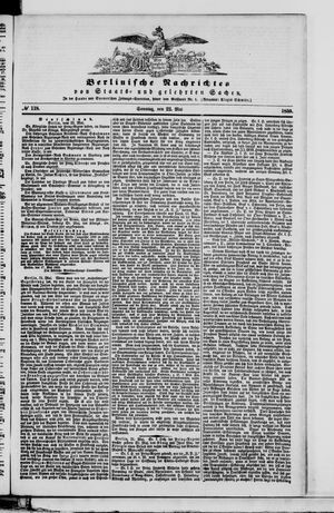 Berlinische Nachrichten von Staats- und gelehrten Sachen vom 22.05.1859