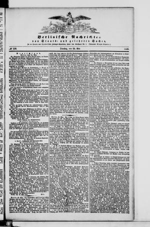 Berlinische Nachrichten von Staats- und gelehrten Sachen vom 24.05.1859