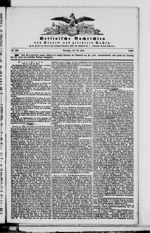 Berlinische Nachrichten von Staats- und gelehrten Sachen vom 12.06.1859