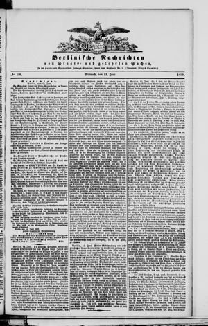 Berlinische Nachrichten von Staats- und gelehrten Sachen vom 15.06.1859