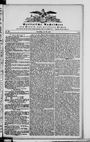 Berlinische Nachrichten von Staats- und gelehrten Sachen vom 16.06.1859