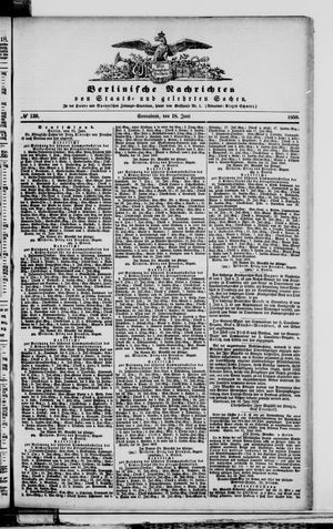 Berlinische Nachrichten von Staats- und gelehrten Sachen vom 18.06.1859