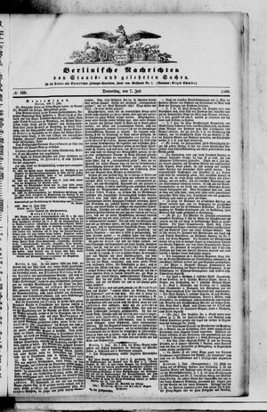 Berlinische Nachrichten von Staats- und gelehrten Sachen vom 07.07.1859