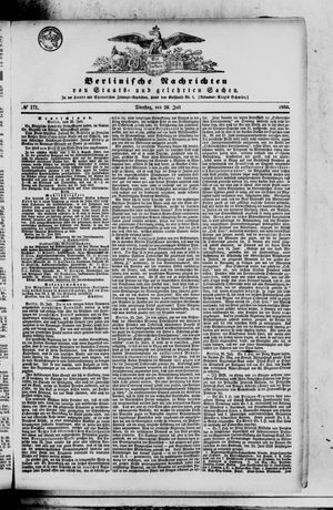 Berlinische Nachrichten von Staats- und gelehrten Sachen vom 26.07.1859