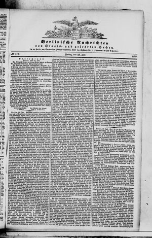 Berlinische Nachrichten von Staats- und gelehrten Sachen vom 29.07.1859