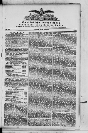 Berlinische Nachrichten von Staats- und gelehrten Sachen vom 04.09.1859