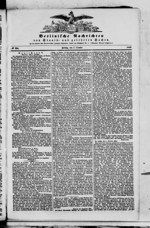 Berlinische Nachrichten von Staats- und gelehrten Sachen vom 07.10.1859