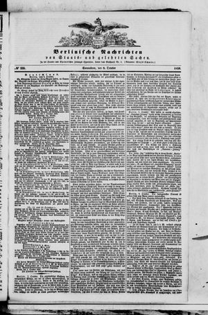 Berlinische Nachrichten von Staats- und gelehrten Sachen vom 08.10.1859