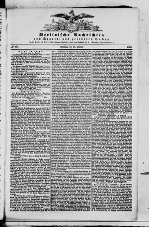 Berlinische Nachrichten von Staats- und gelehrten Sachen on Oct 11, 1859