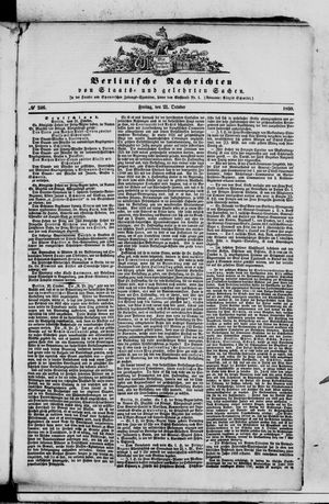 Berlinische Nachrichten von Staats- und gelehrten Sachen vom 21.10.1859
