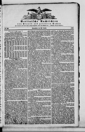 Berlinische Nachrichten von Staats- und gelehrten Sachen vom 29.10.1859