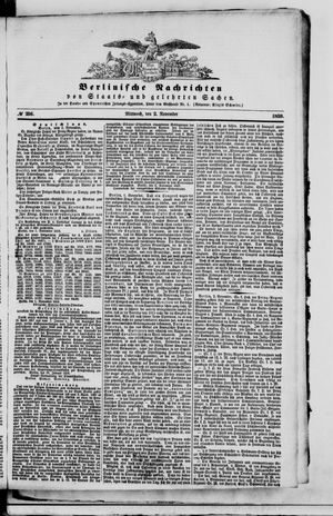 Berlinische Nachrichten von Staats- und gelehrten Sachen on Nov 2, 1859