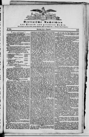 Berlinische Nachrichten von Staats- und gelehrten Sachen vom 04.12.1859