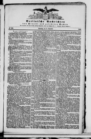 Berlinische Nachrichten von Staats- und gelehrten Sachen vom 11.12.1859