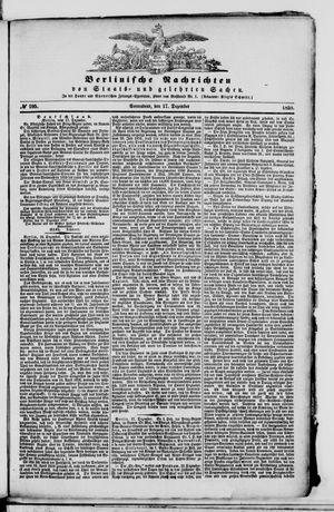Berlinische Nachrichten von Staats- und gelehrten Sachen vom 17.12.1859