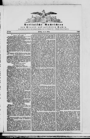 Berlinische Nachrichten von Staats- und gelehrten Sachen vom 02.03.1860