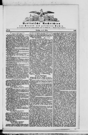 Berlinische Nachrichten von Staats- und gelehrten Sachen vom 06.03.1860