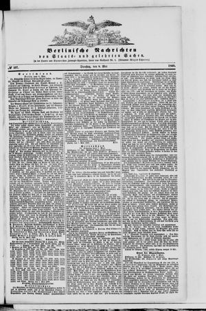 Berlinische Nachrichten von Staats- und gelehrten Sachen vom 08.05.1860