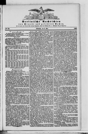 Berlinische Nachrichten von Staats- und gelehrten Sachen vom 09.05.1860